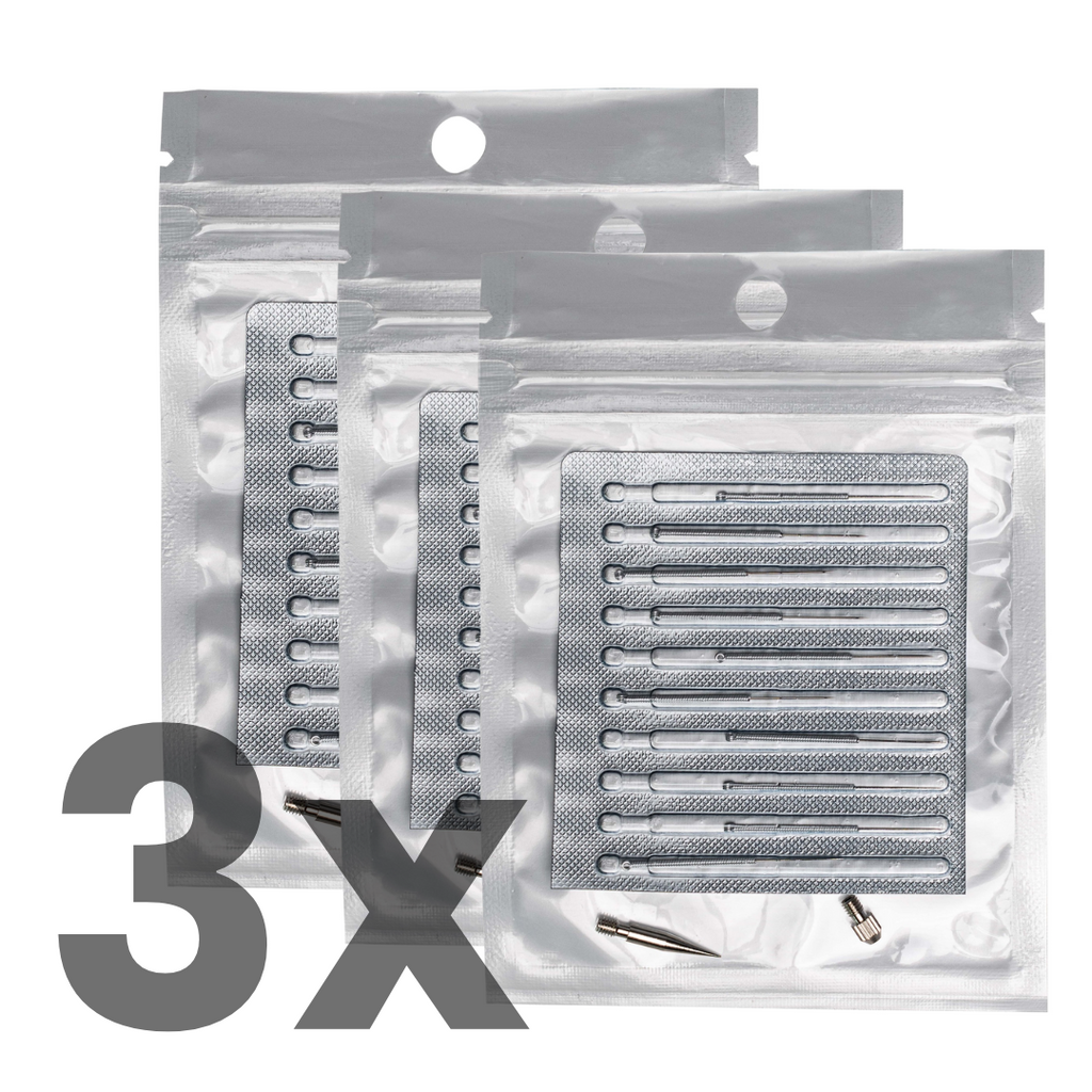 3x Extra Needle Pack - Snow Fibroblast Plasma Pen (30 Fine Needles & 3 Coarse Needles)